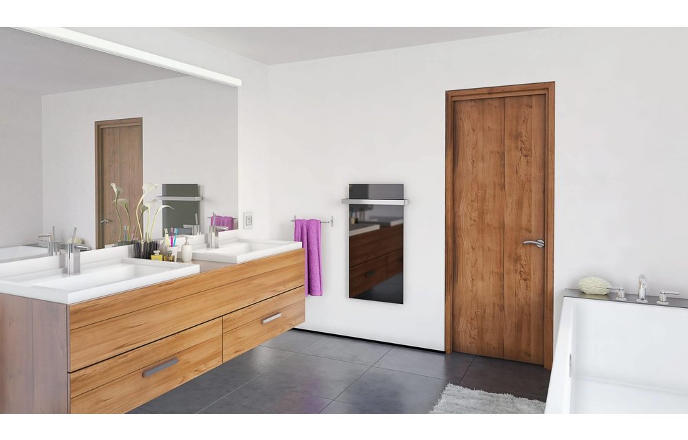 Ecosun GS 850 infrarood paneel glas zwart 120x80cm 850W