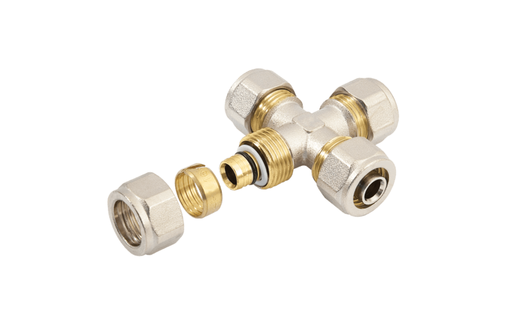 BONFIX Alu-knel Kruisstuk 16 x 16 x 16 x 16 mm