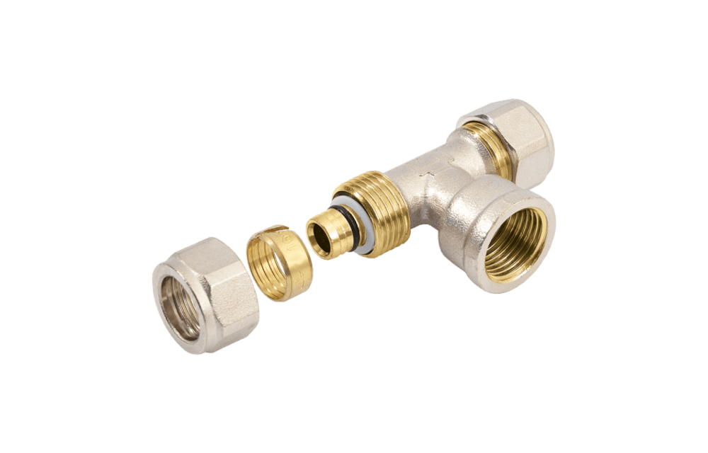 BONFIX Alu-knel T-stuk 32 x 3/4" binnendraad x 32 mm