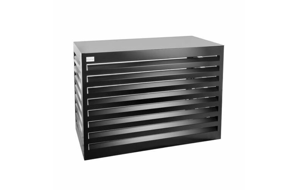 Omkasting Medium zwart aluminium gepoedercoat 800 x 1100 x 550 mm