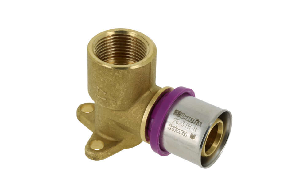 BONFIX Alu-pers 2001230 Muurplaat 3/4" binnendraad x 26 mm