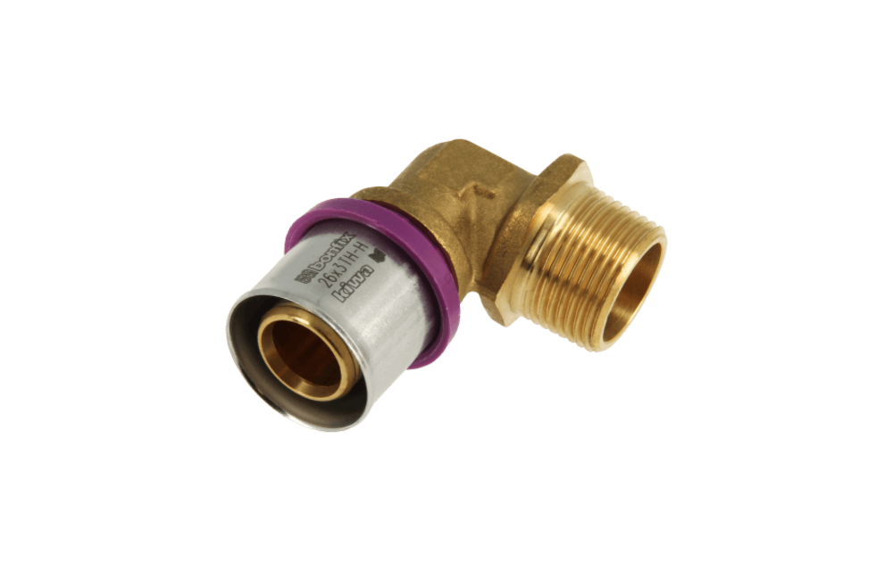 BONFIX Alu-pers 2001038 Knie 1" buitendraad x 26 mm