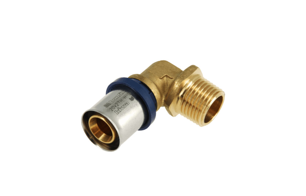 BONFIX Alu-pers 2001015 Knie 1/2" buitendraad x 20 mm