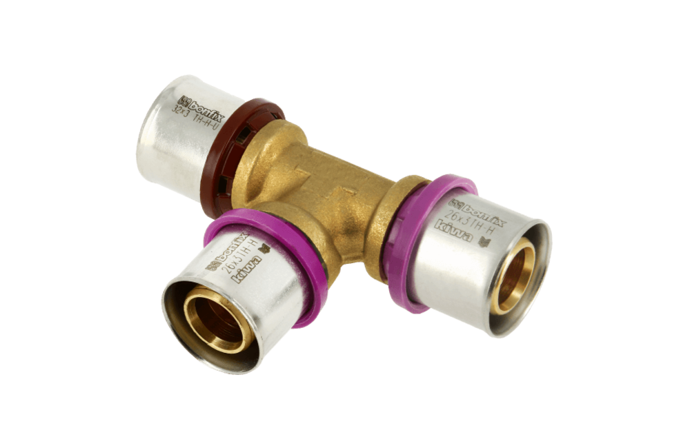 BONFIX Alu-pers 2000889 Verloop T-stuk 32 x 26 x 26 mm