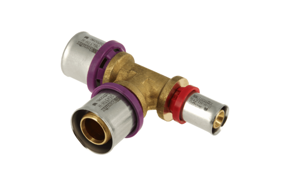 BONFIX Alu-pers 2000874 Verloop T-stuk 26 x 26 x 16 mm
