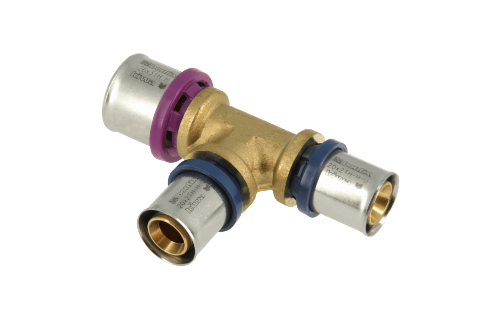 BONFIX Alu-pers 2000870 Verloop T-stuk 26 x 20 x 20 mm