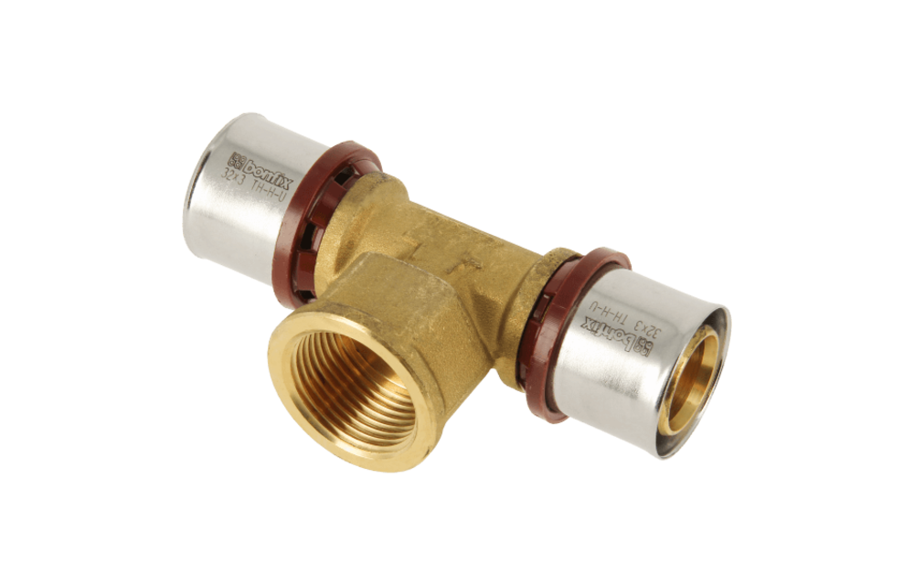 BONFIX Alu-pers 2000760 T-stuk 32 x 1" binnendraad x 32 mm