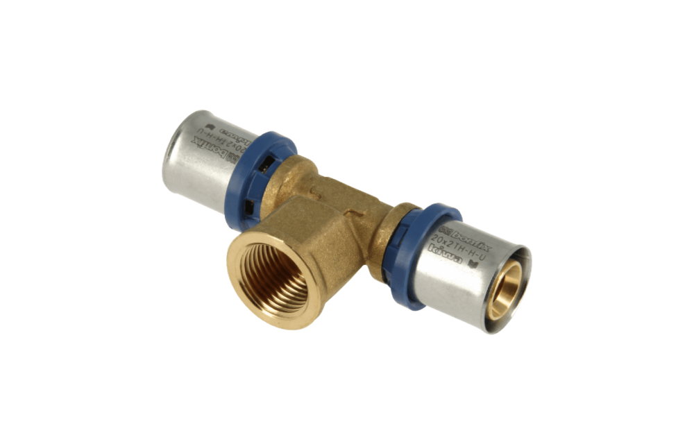 BONFIX Alu-pers 2000715 T-stuk 20 x 1/2" binnendraad x 20 mm