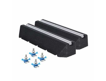 Opstellingsbalk recycled 600 mm rubberen dempers incl. bevestiging M8 x 40 mm (set a 2 stuks)
