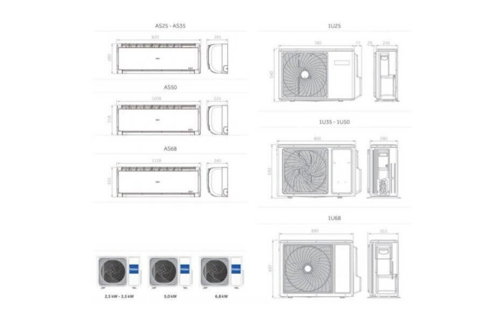 Haier Tundra 2023 2,5kW single-split unit airco wifi