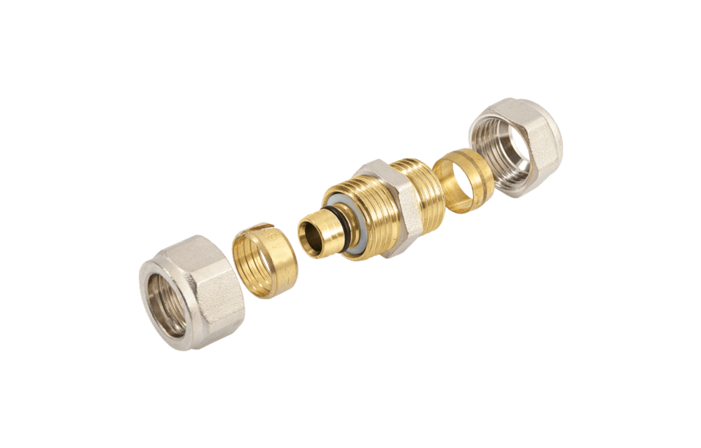 BONFIX Alu-knel Rechte koppeling 16 mm x 15 mm knel