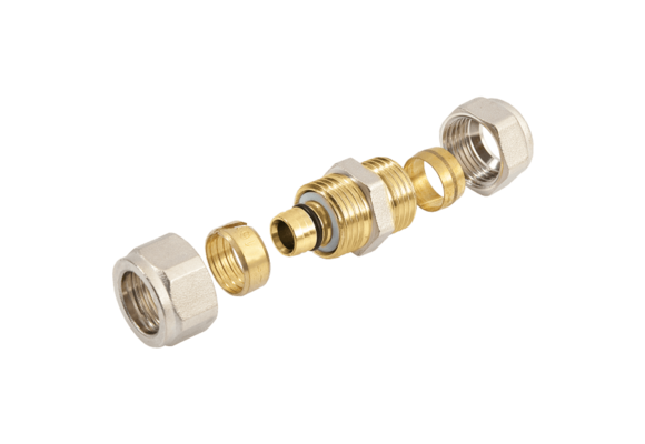 BONFIX Alu-knel Rechte koppeling 16 mm x 15 mm knel