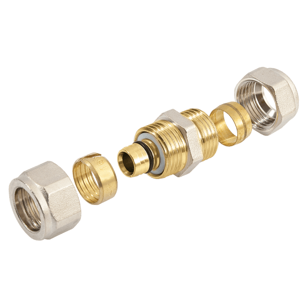 BONFIX Alu-knel Rechte koppeling 16 mm x 15 mm knel