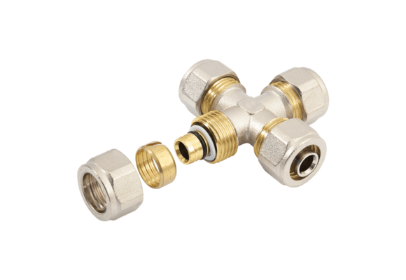 BONFIX Alu-knel Kruisstuk 16 x 16 x 16 x 16 mm