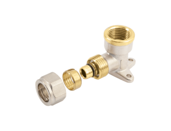 BONFIX Alu-knel Muurplaat 1/2" binnendraad x 16 mm