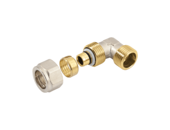 BONFIX Alu-knel Knie 1" x buitendraad 26 mm