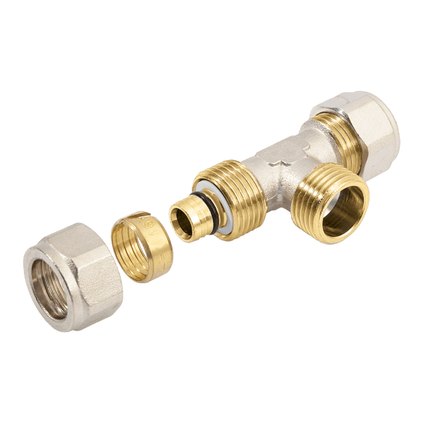 BONFIX Alu-knel T-stuk 32 x 3/4" buitendraad x 32 mm