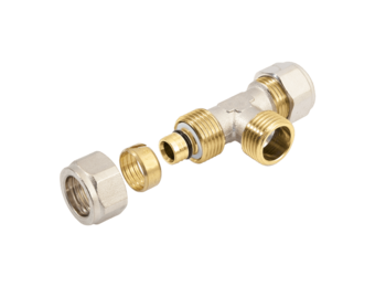 BONFIX Alu-knel T-stuk 20 x 1/2" buitendraad x 20 mm