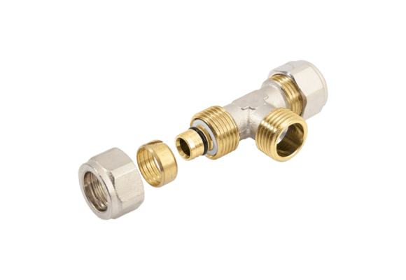 BONFIX Alu-knel T-stuk 20 x 1/2" buitendraad x 20 mm