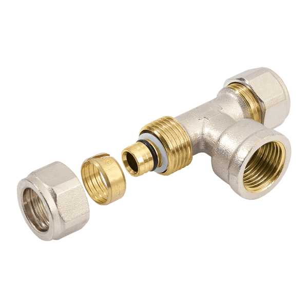 BONFIX Alu-knel T-stuk 32 x 1" binnendraad x 32 mm