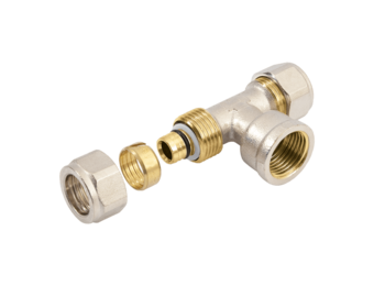 BONFIX Alu-knel T-stuk 32 x 3/4" binnendraad x 32 mm