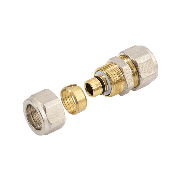 BONFIX Alu-knel Rechte koppeling 20 x 20 mm