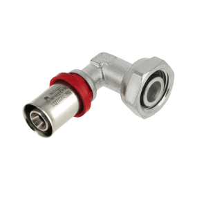 BONFIX Alu-pers  Knie 1/2" conisch  x 16 mm vertind  ( voor inbouwreservoir )