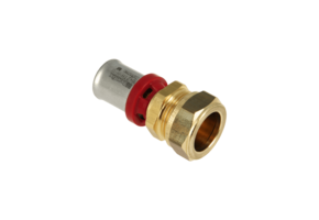 BONFIX Alu-pers Rechte koppeling 16 mm x 15 mm knel