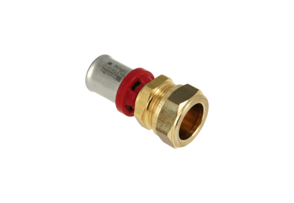 BONFIX Alu-pers Rechte koppeling 16 mm x 12 mm knel