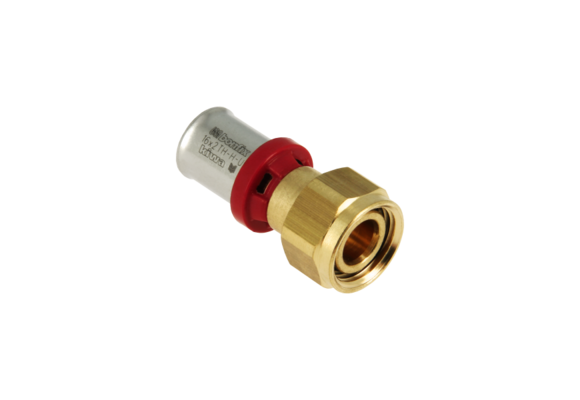 BONFIX Alu-pers 2-del kop. euroconus moer messing ½" x 16 mm
