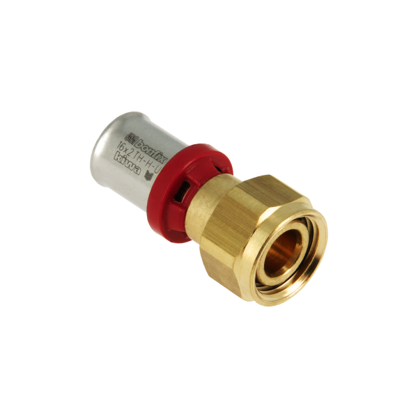 BONFIX Alu-pers 2-del kop. euroconus moer messing ½" x 16 mm