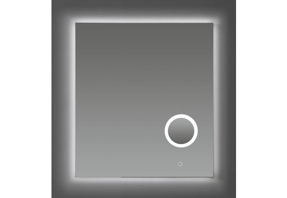 Saniful Rechthoekige badkamerspiegel  met led verlichting in 3 kleuren instelbaar & dimbaar Incl. spiegelverwarming en make-up spiegel