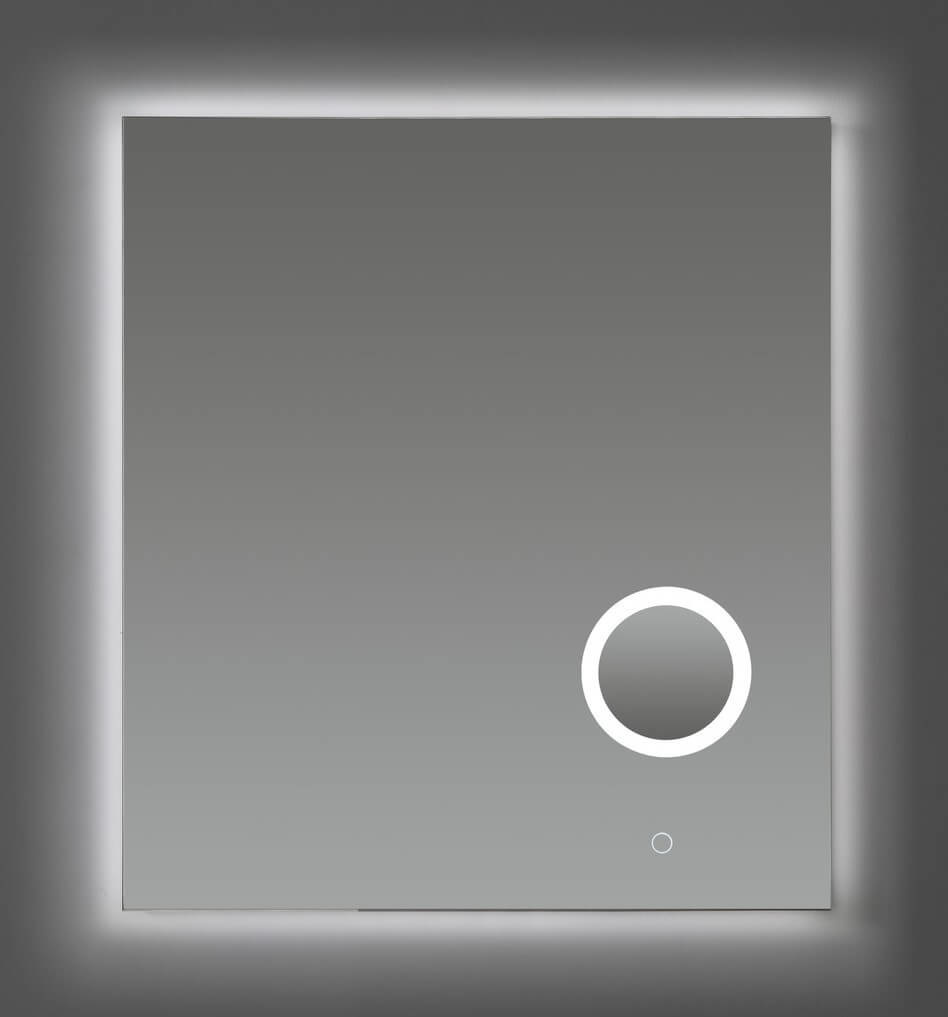 Saniful Rechthoekige badkamerspiegel met led verlichting in 3 kleuren instelbaar & dimbaar Incl. spiegelverwarming en make-up spiegel