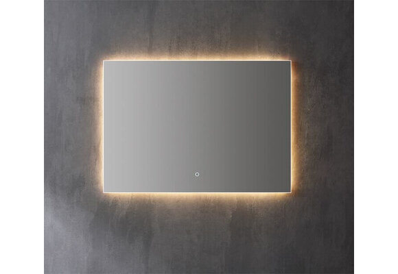 Saniful Rechthoekige badkamerspiegel  met led verlichting in 3 kleuren instelbaar & dimbaar Incl. spiegelverwarming  - Copy