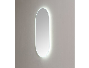 Saniful Ovale badkamerspiegel  met led verlichting in 3 kleuren instelbaar & dimbaar