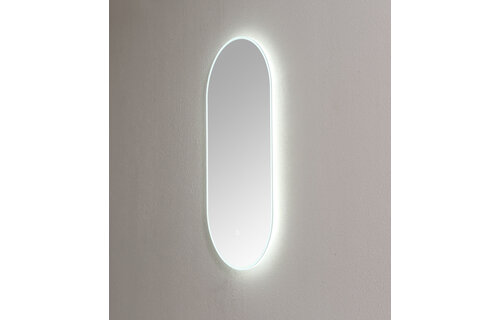 Saniful Ovale badkamerspiegel  met led verlichting in 3 kleuren instelbaar & dimbaar