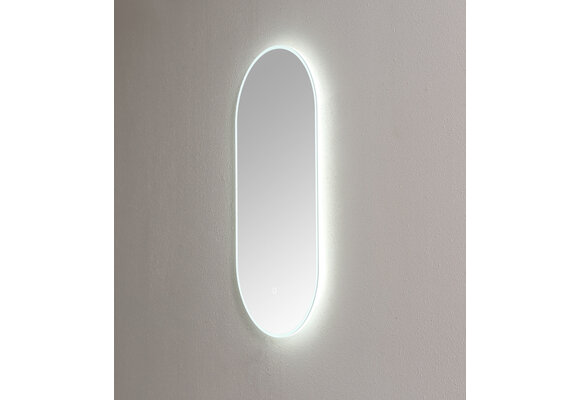 Saniful Ovale badkamerspiegel  met led verlichting in 3 kleuren instelbaar & dimbaar