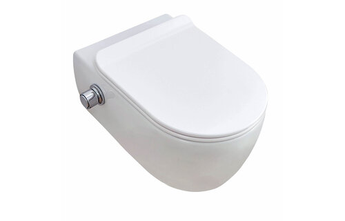 Saniful Wandcloset Rimfree met bidet functie en softclose zitting