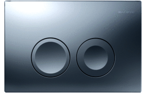 Toiletset zwart met geberit UP100 en DELTA25 bedieningspaneel