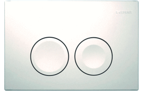 Toiletset zwart met geberit UP100 en DELTA25 bedieningspaneel