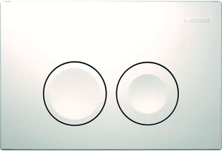 Toiletset zwart met geberit UP100 en DELTA25 bedieningspaneel