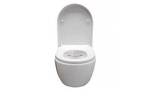 Toiletset wit met geberit UP100 en DELTA25 bedieningspaneel