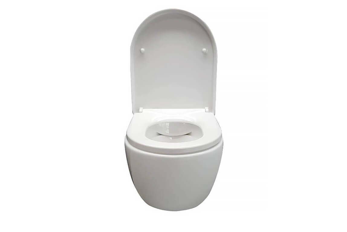 Toiletset wit met geberit UP100 en DELTA25 bedieningspaneel