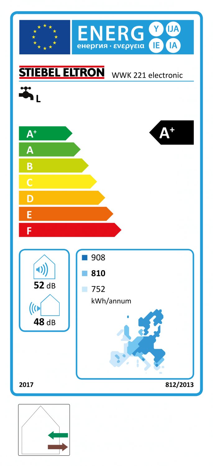 Stiebel Eltron warmtepompboiler WWK 221