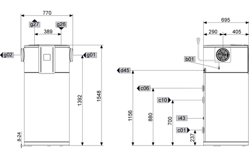 Stiebel Eltron warmtepompboiler WWK 221