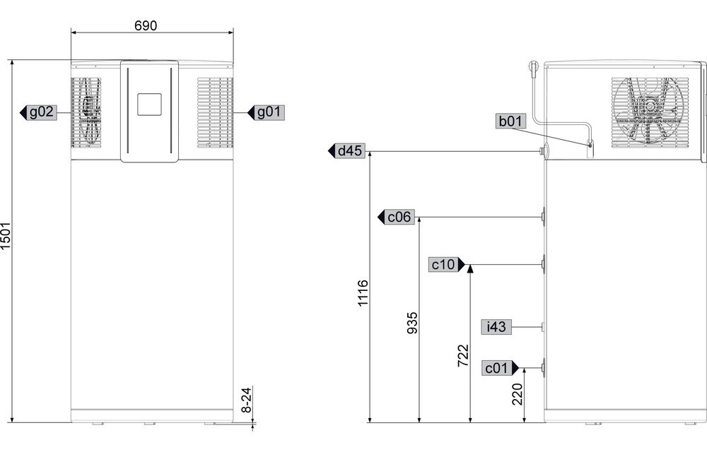 Stiebel Eltron warmtepompboiler WWK 220