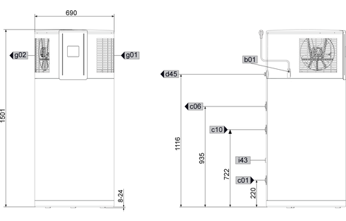 Stiebel Eltron warmtepompboiler WWK 220