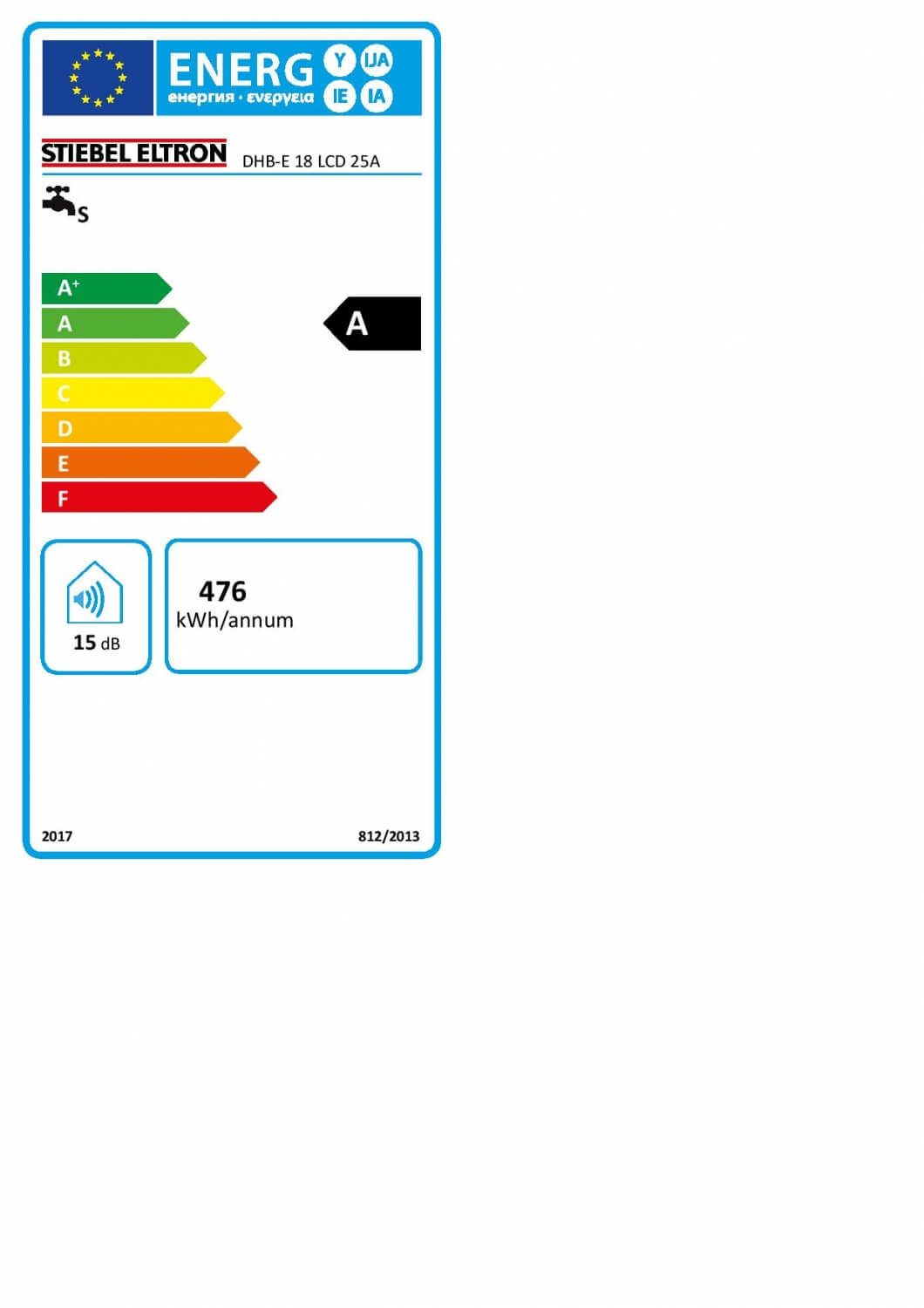 Stiebel Eltron doorstroomboiler DHB-E 18 LCD 25A