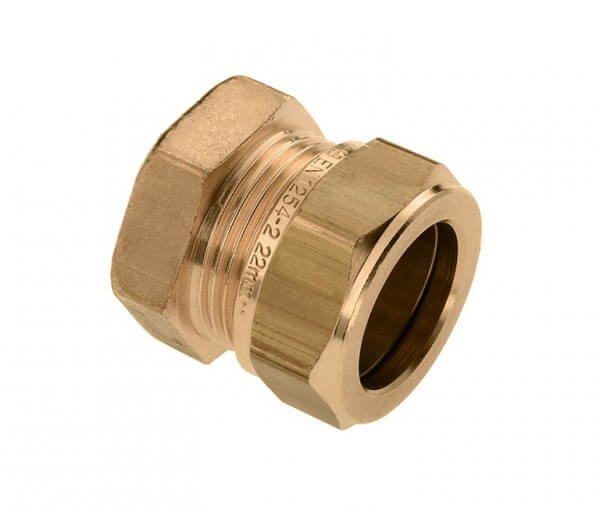 Bonfix messing eindkap 1x knel