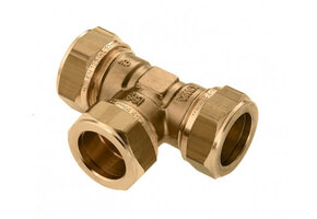 Bonfix messing T-stuk 90 graden 3x knel